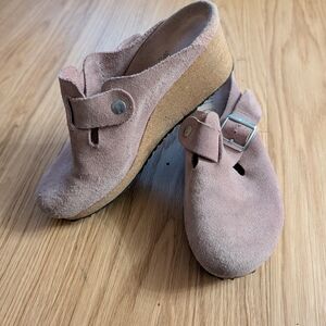 Papillio Pink Suede Mules